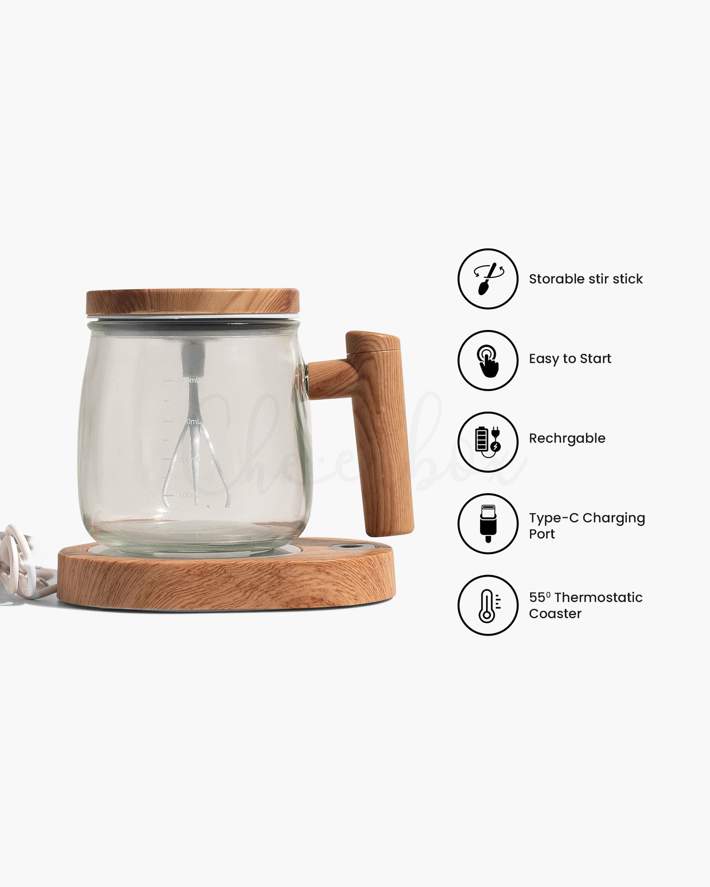 Super Stirrer - Self Stirring Mug with Warming Plate