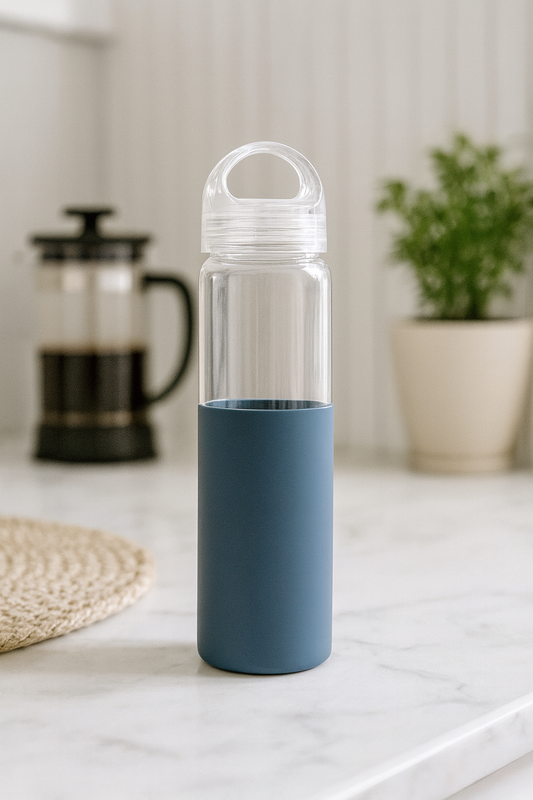 Drinksy - Borosilicate Glass Water Bottle