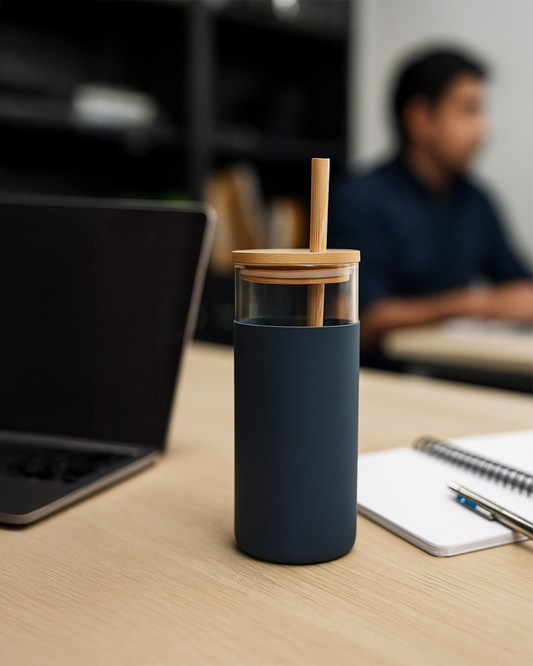 Zentumbler - Aesthetic Glass with Straw