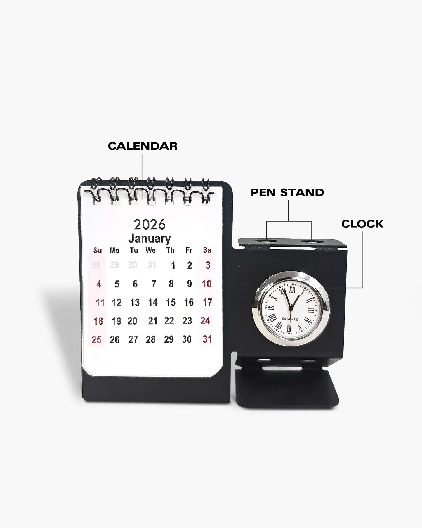 ChronoDesk 2026 – Multipurpose Metal Desk Calendar