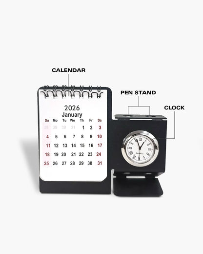 ChronoDesk 2026 – Multipurpose Metal Desk Calendar