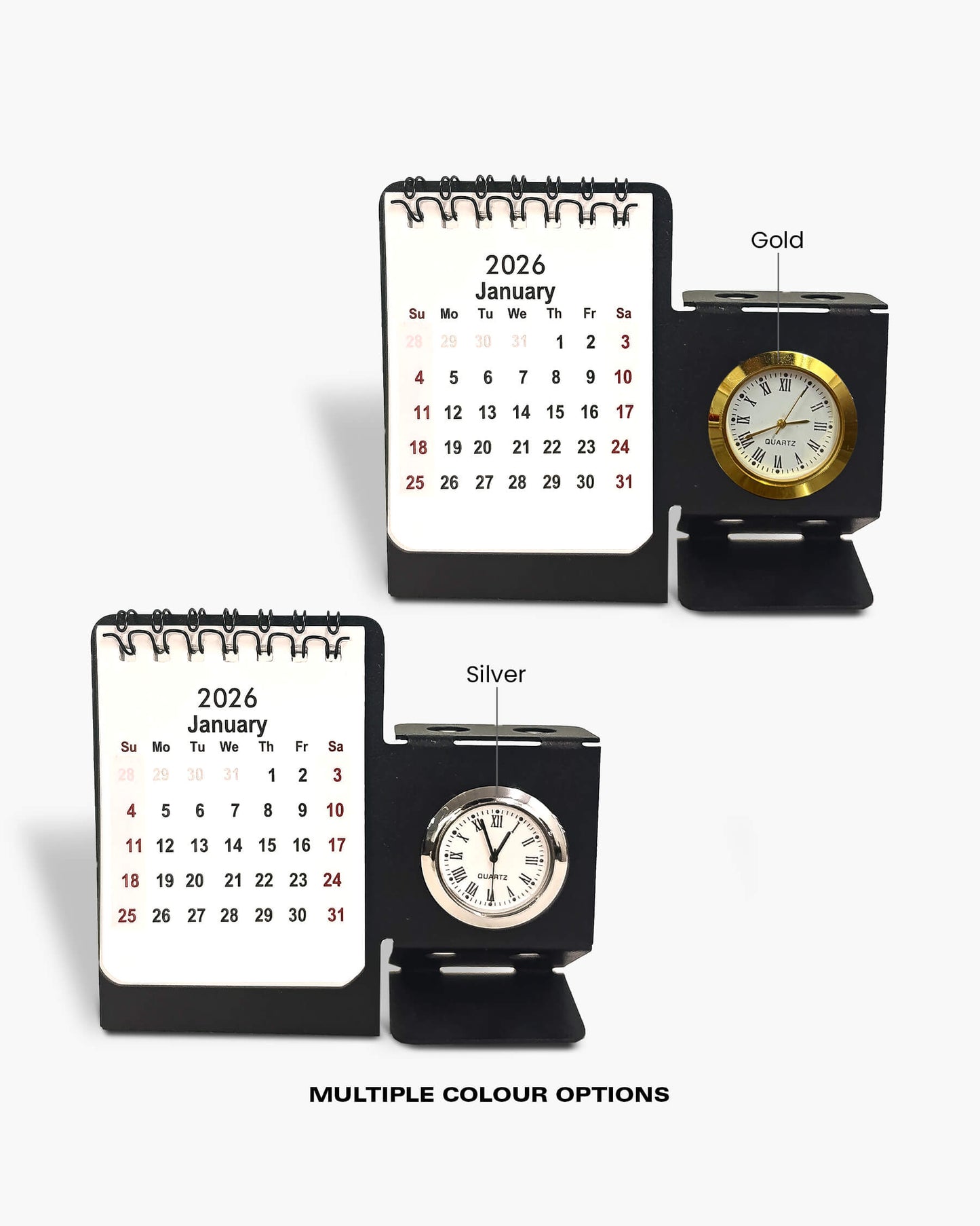 ChronoDesk 2026 – Multipurpose Metal Desk Calendar