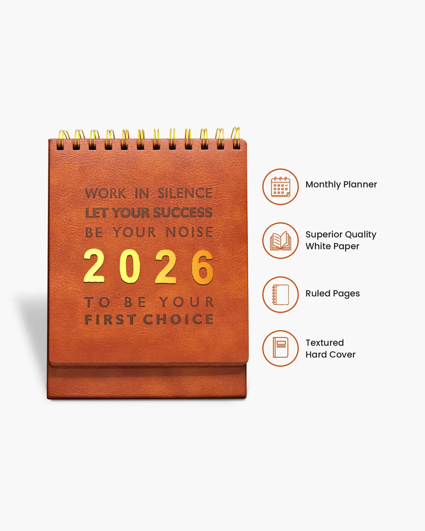 Legacy 2026 – Premium Embossed Desk Calendar
