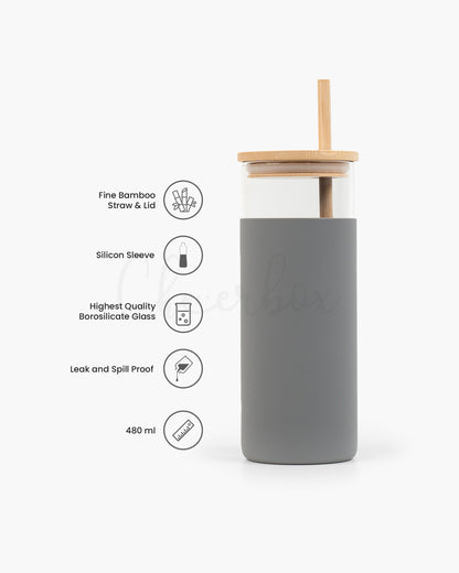 Zentumbler - Aesthetic Glass with Straw