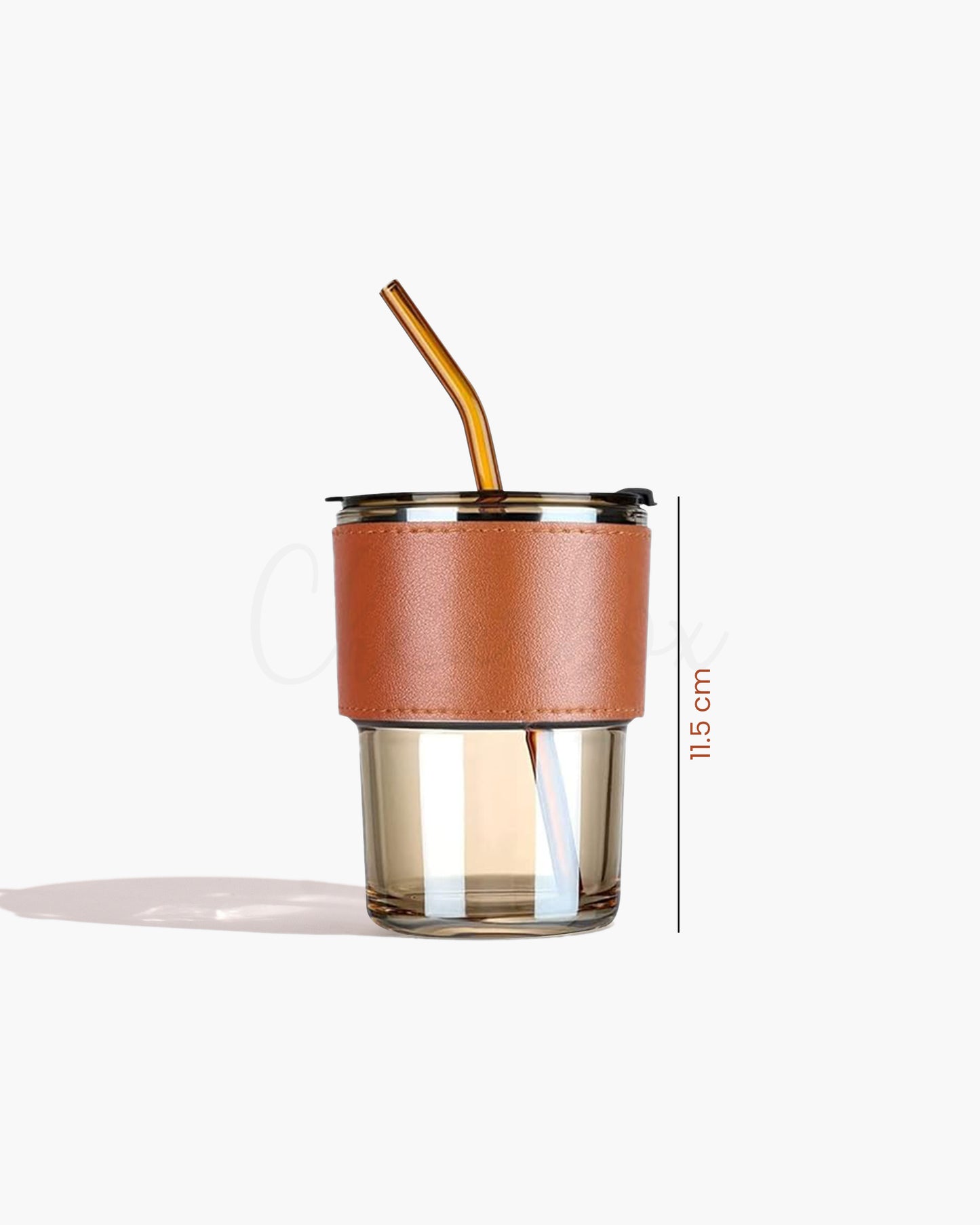 Gogetter - Coffee Mug, Glass Sipper with Straw
