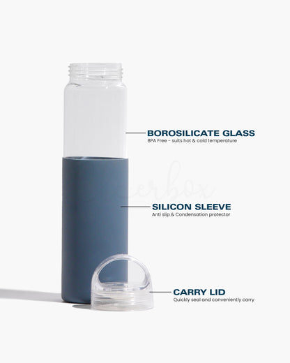 Drinksy - Borosilicate Glass Water Bottle