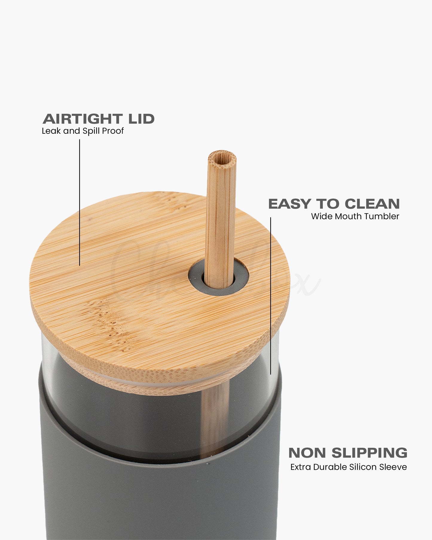 Zentumbler - Aesthetic Glass with Straw