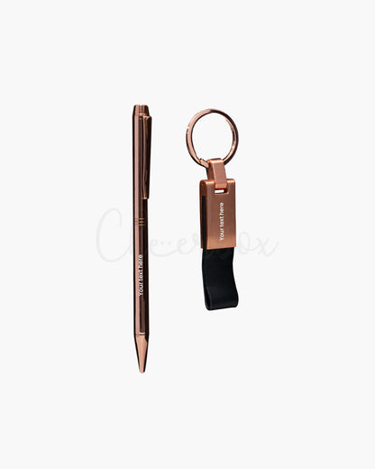 Keylink Duo - Personalized Pen and Keychain Set