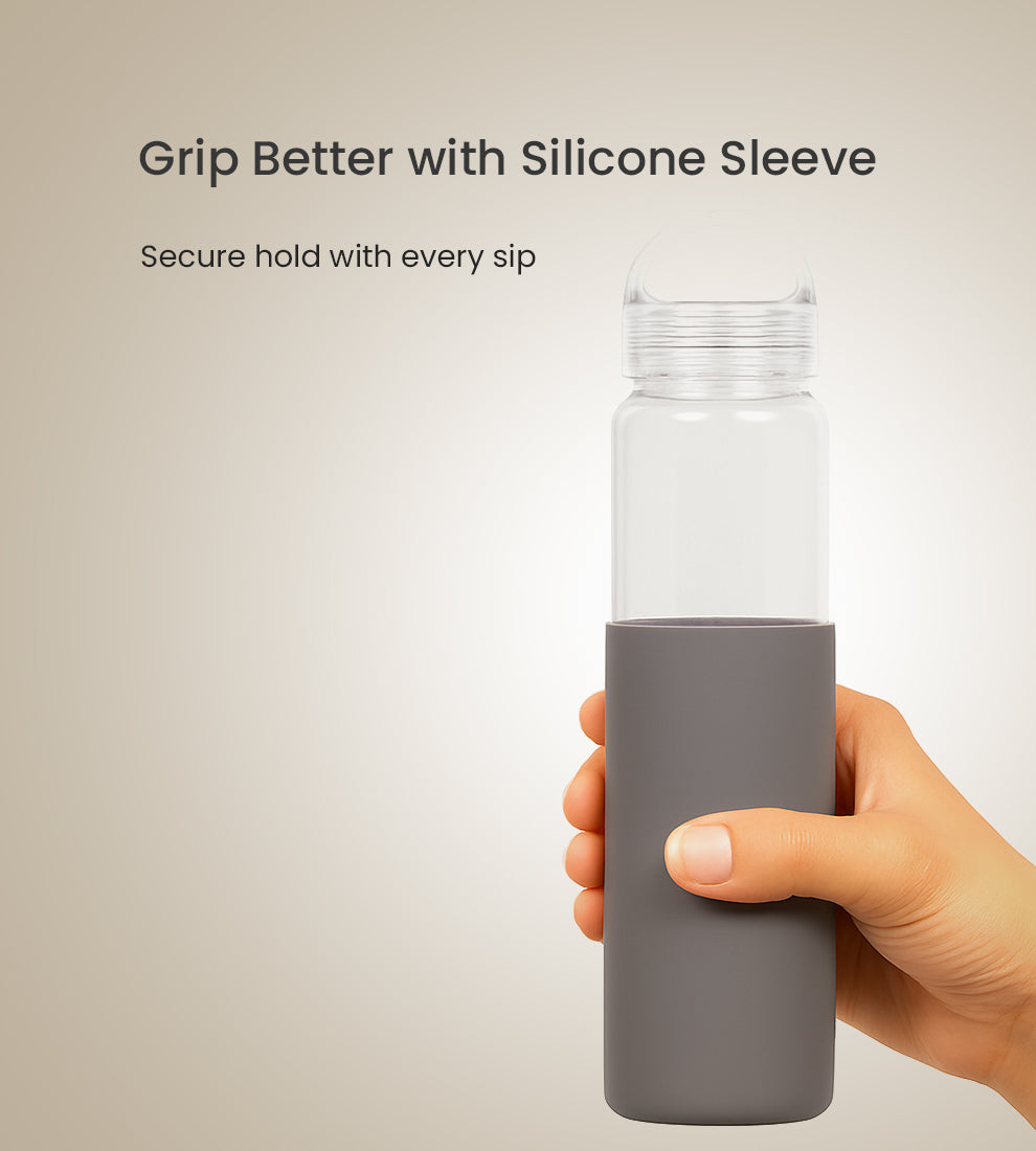 Drinksy - Borosilicate Glass Water Bottle