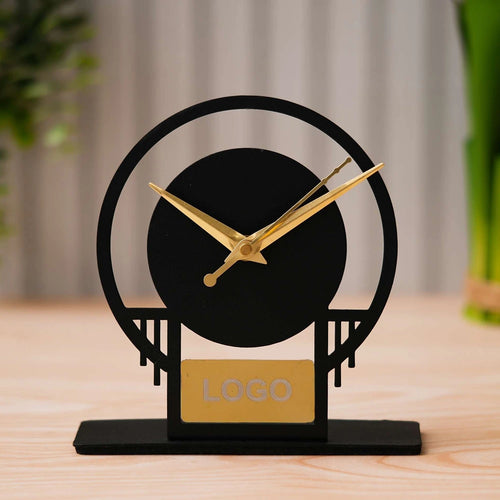 Dye Cut Metal Table Clock