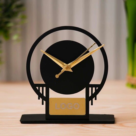 Dye Cut Metal Table Clock