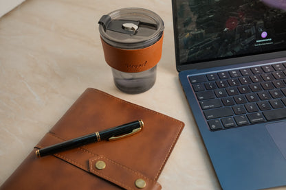 Gogetter - Coffee Mug, Glass Sipper with Straw