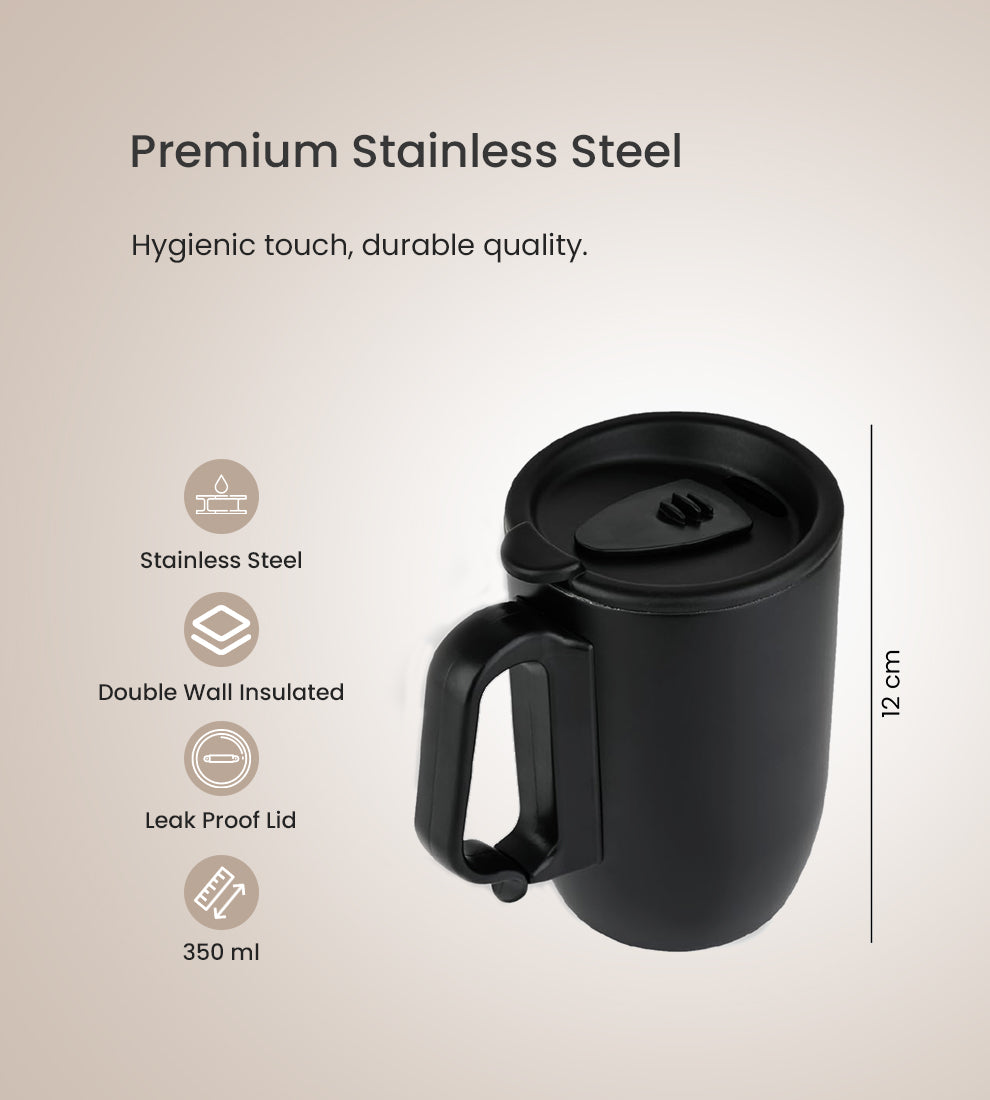 Steller mug - Insulated Mug with Handle and Lid