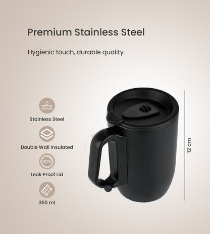 Steller mug - Insulated Mug with Handle and Lid