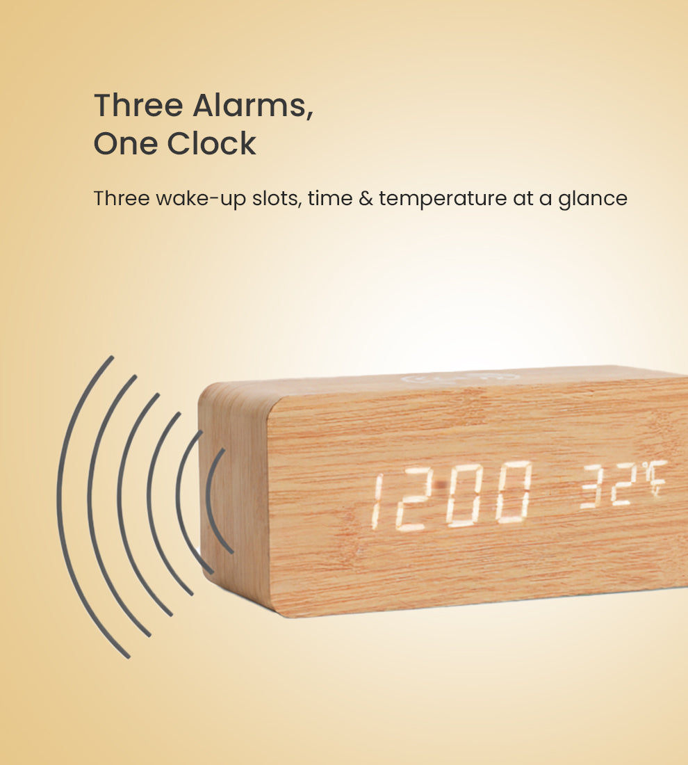 TimeWave LED Clock - Wireless Charger Clock