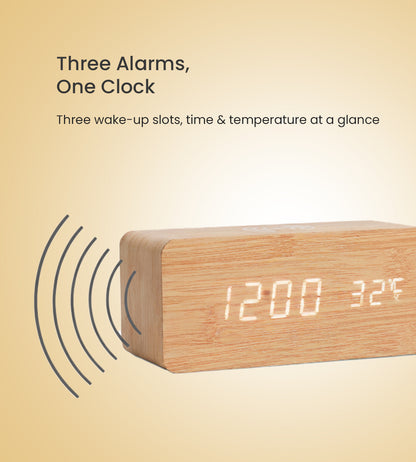 TimeWave LED Clock - Wireless Charger Clock