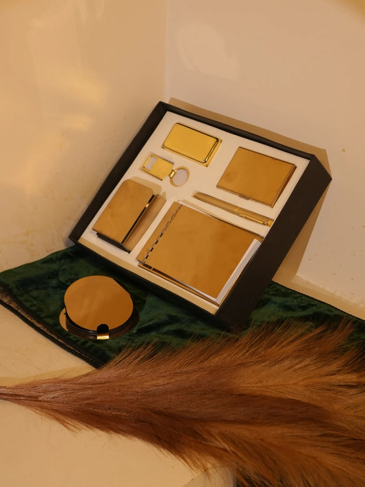 Gold Metal 6-in-1 Executive Gift Set