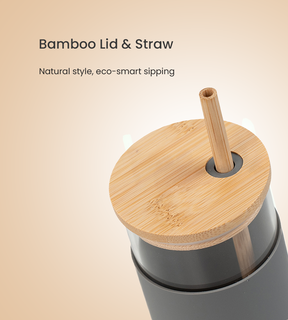 Zentumbler - Aesthetic Glass with Straw