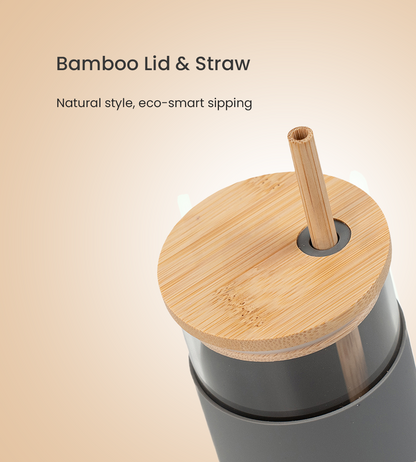 Zentumbler - Aesthetic Glass with Straw