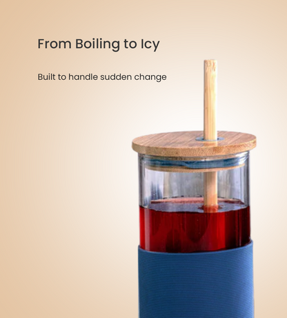 Zentumbler - Aesthetic Glass with Straw