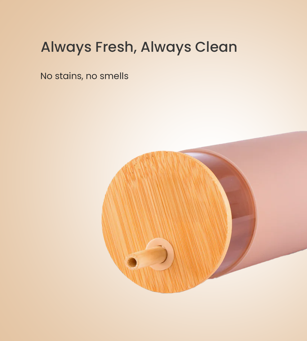 Zentumbler - Aesthetic Glass with Straw